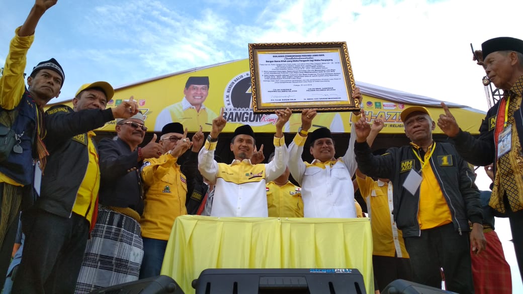 VIDEO : Detik-detik NH-Aziz Teken Deklarasi Palopo Tentang Pembentukan Provinsi Luwu Raya