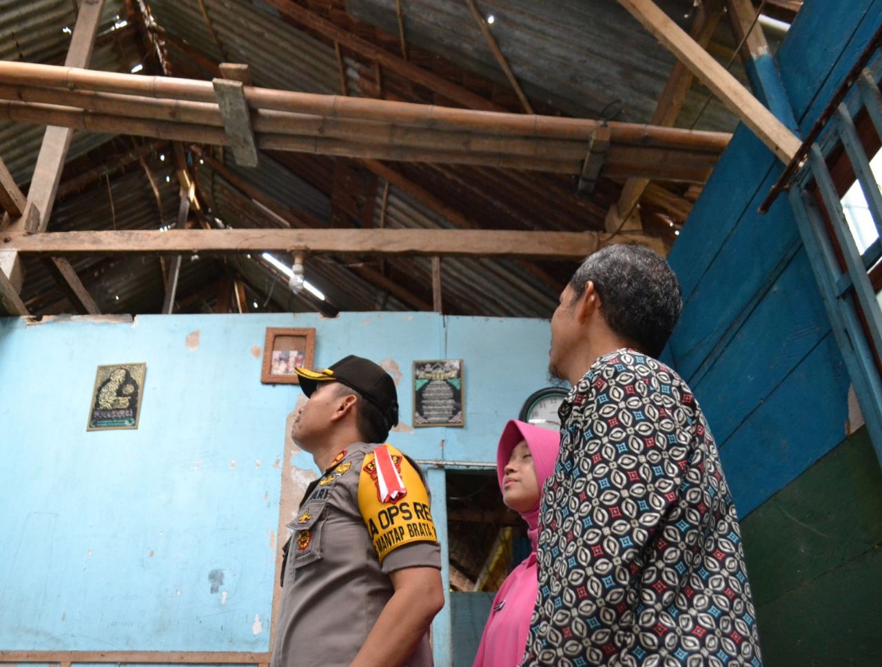Rusak Akibat Angin Kencang, Polres Palopo Bakal Renovasi Rumah Suryani