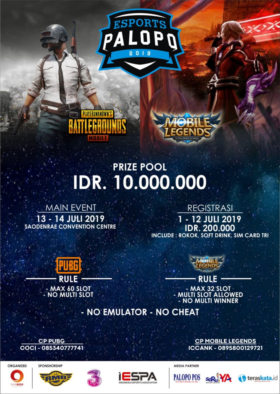Kejuaraan 2 Game Terbaik Digelar di Palopo, Buruan Daftar…