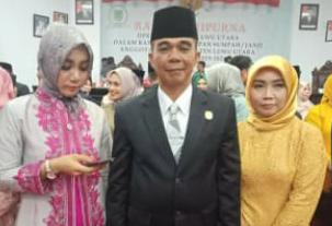 VIRAL, Anggota DPRD Luwu Utara Bawa Tiga Istri Saat Dilantik