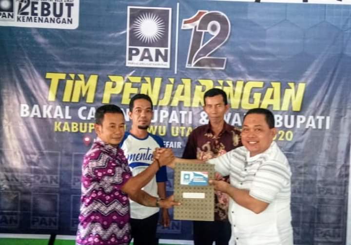 Diwakili Tim Keluarga, Indah Putri Daftar di PAN Luwu Utara