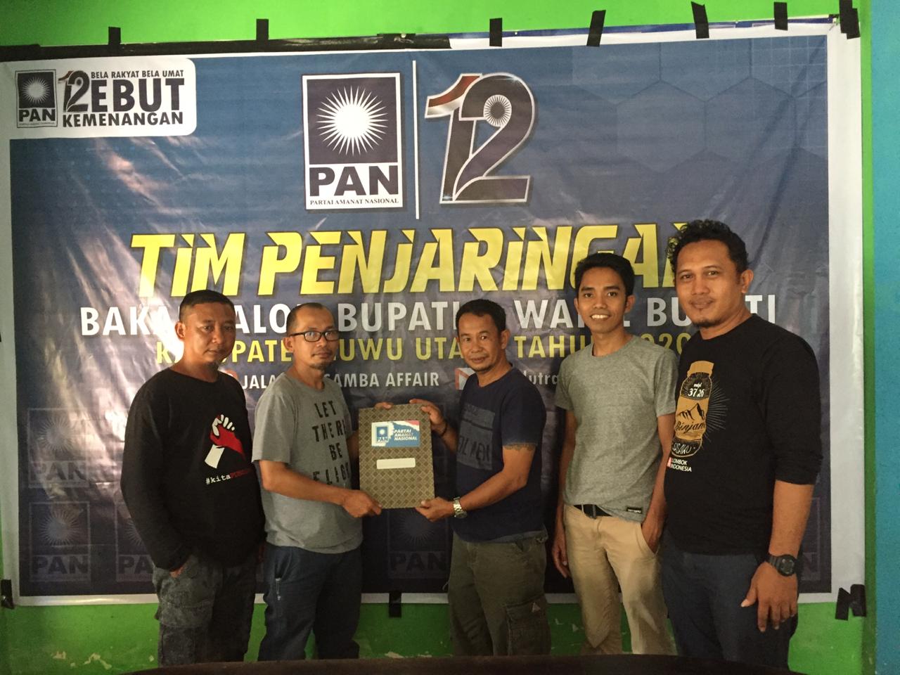 Giliran Andi Rahim Daftar Calon Bupati Luwu Utara di PAN