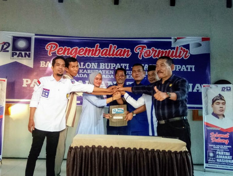 Kembalikan Formulir Sebagai Calon Bupati, Indah Rayu PAN Koalisi di Pilkada Luwu Utara