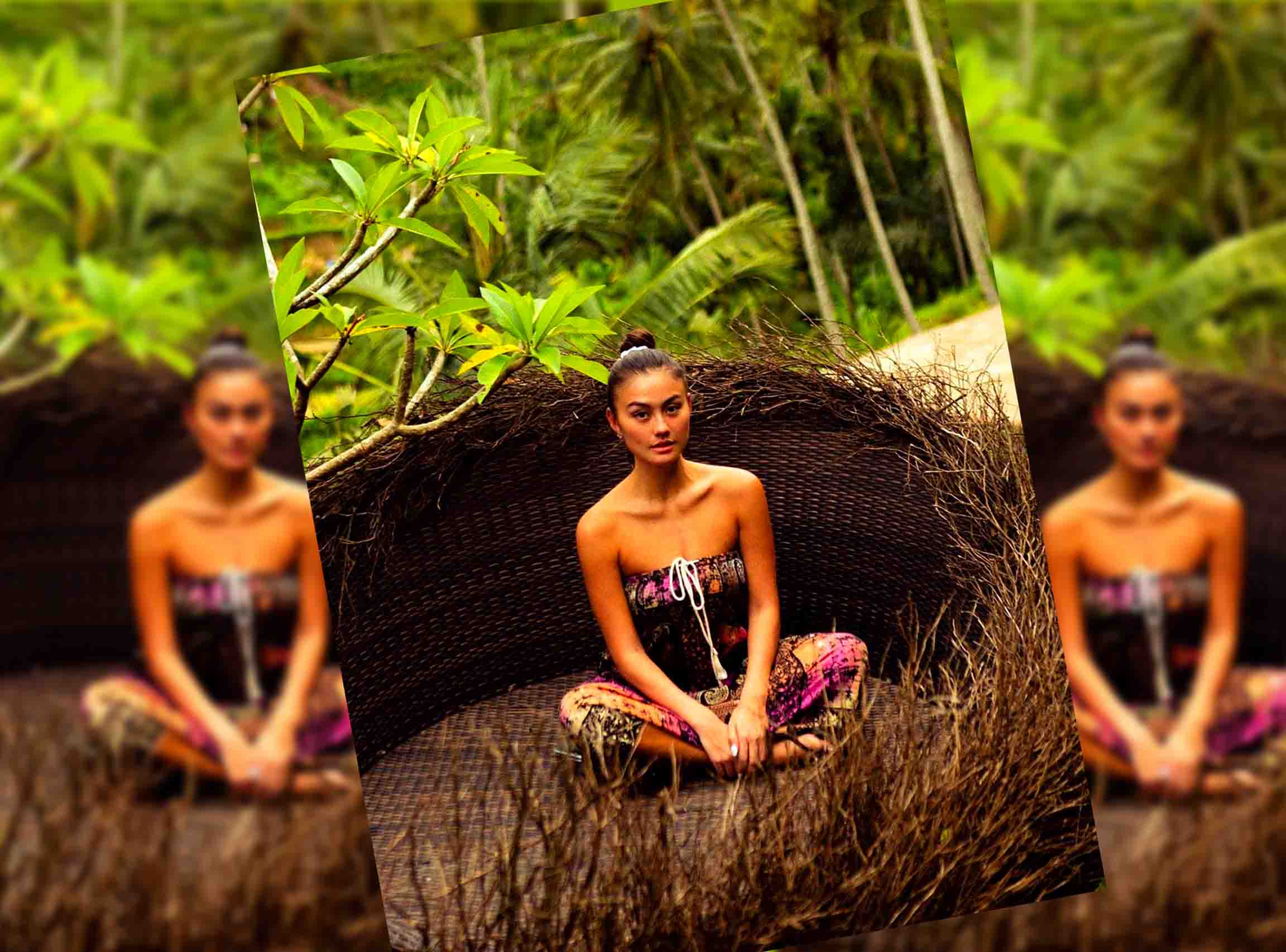 Liburan di Bali, Agnez Mo Semakin Cantik dan Seksi Saja Pakai Kebaya Ini