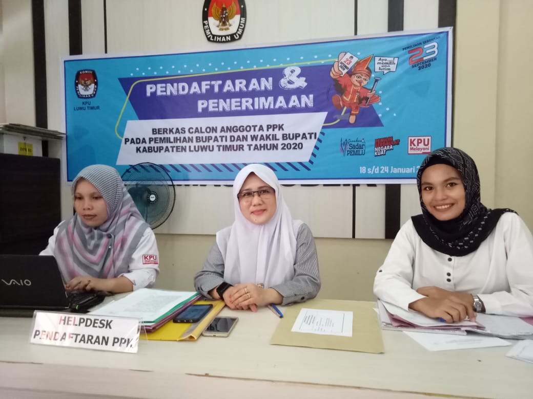 KPU Luwu Timur Buka Pendaftaran Calon Anggota PPK untuk Pilkada 2020