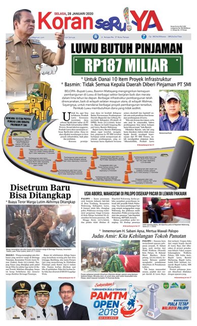 Luwu Butuh Pinjaman Rp187 Miliar untuk Bangun 10 Proyek Infrastruktur, Basmin Mattayang: Tidak Semua Bupati Dipercaya Diberi Pinjaman