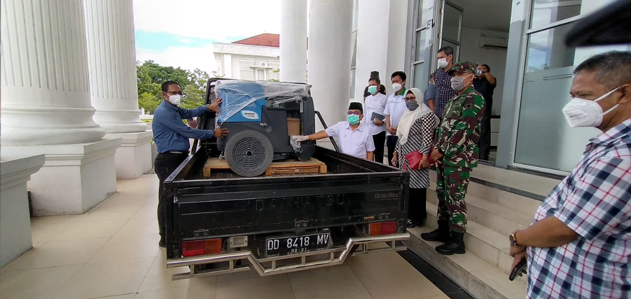 Diserahkan Melalui Walikota, PAM TM Sumbang Mesin Pembersih untuk Masjid Agung Luwu Palopo