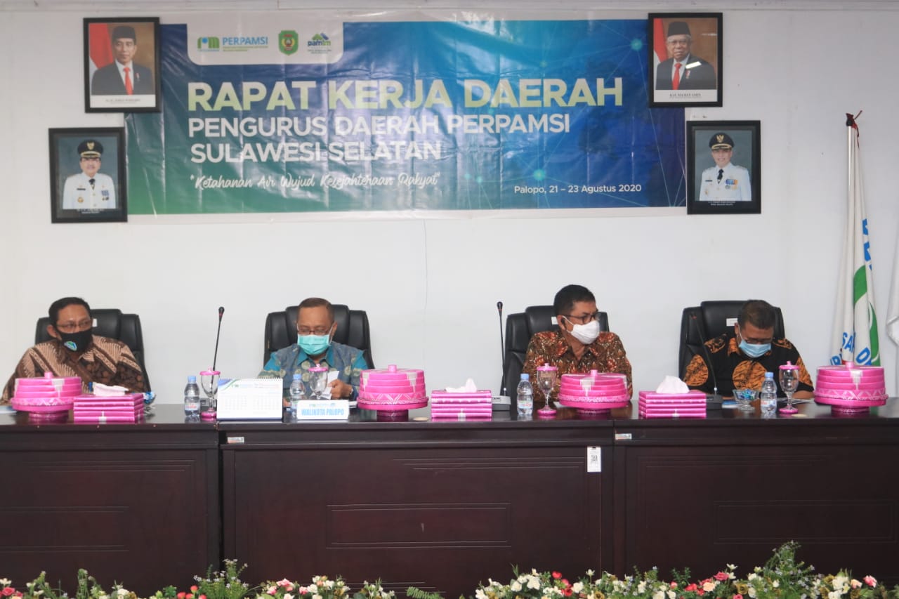 Rakerda Perpamsi, Ketua Perpamsi Sulsel: Semoga Kedepan PDAM Sulsel Bisa Ikuti Kinerja PDAM Palopo