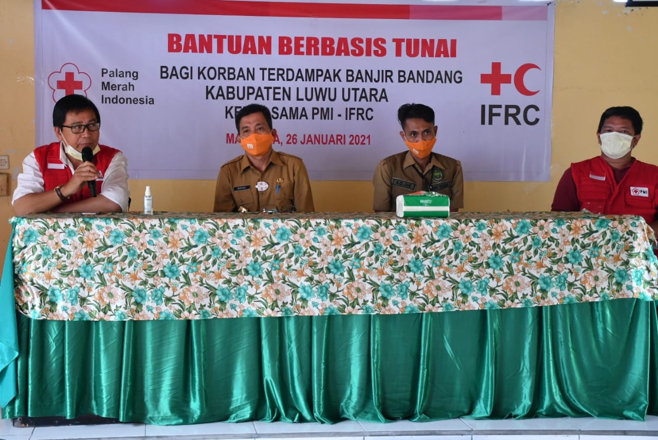 Bantuan Berbasis Tunai untuk Korban Banjir Bandang di Lutra Mulai Disalurkan, Diawali di Masamba