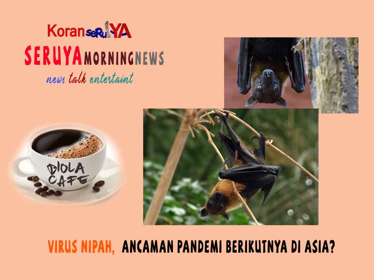 Virus Nipah Mulai Mewabah Lewat Kelelawar Buah, Ancaman Pandemi Berikutnya di Asia?