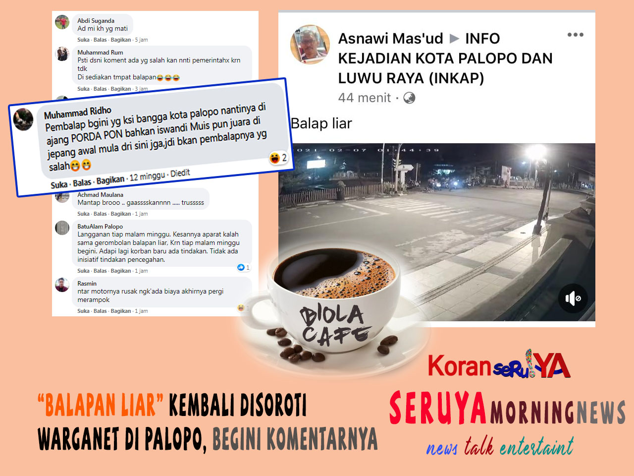 Balapan Liar Seolah “Bangun dari Tidur” Warganet Terbelah Dua, Pro Kontra di Sosial Media Kota Palopo