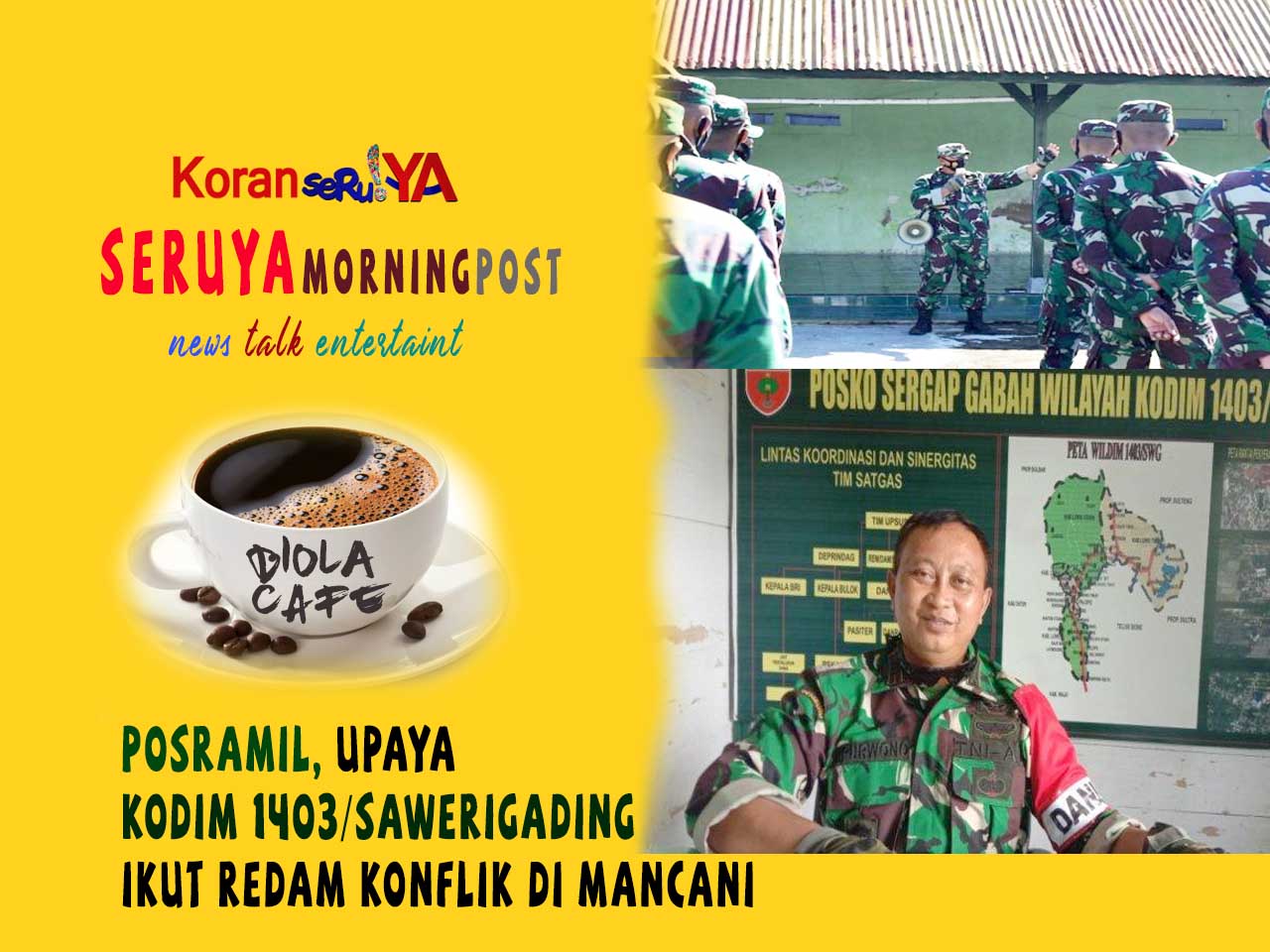 Pos Rayon Militer Dibentuk di Mancani, Upaya Redam Konflik Antarwarga