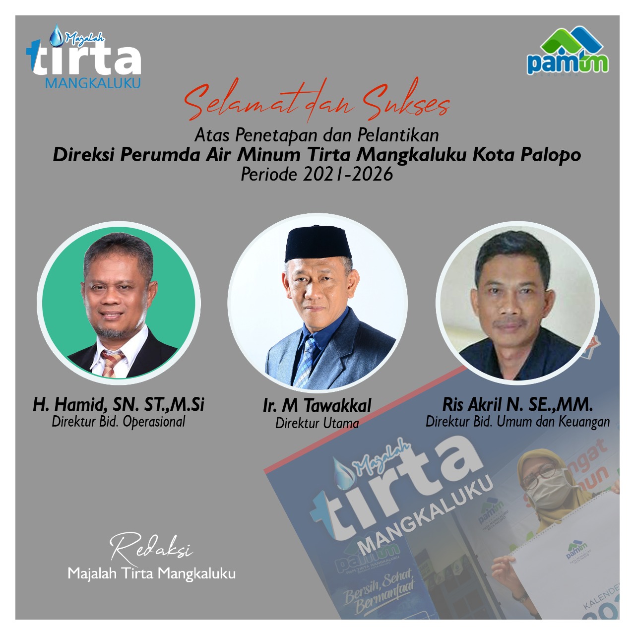 Siang Ini 3 Direksi Baru PAM TM Dilantik Walikota Palopo