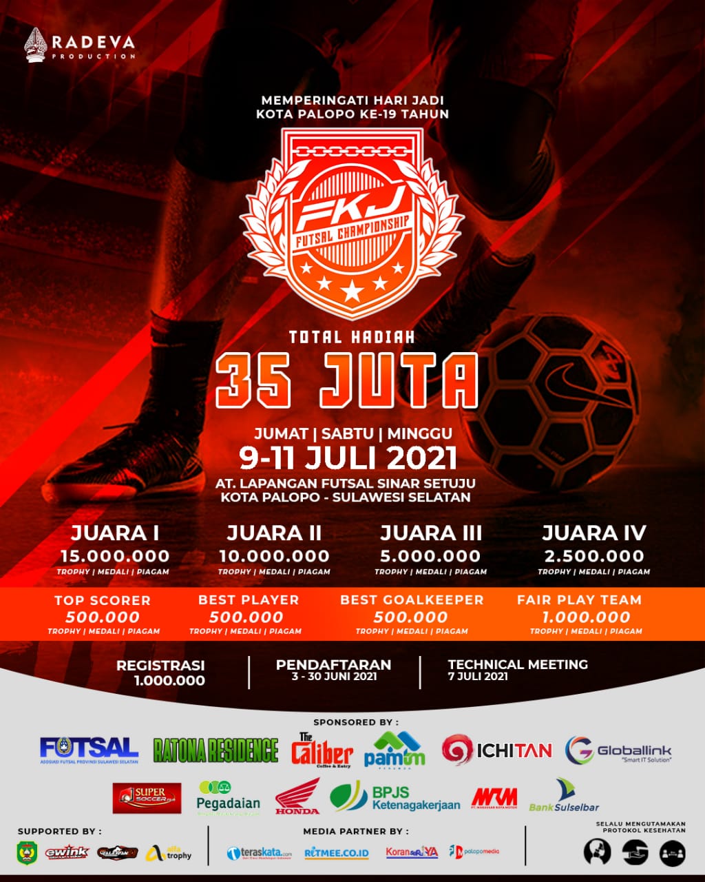 32 Tim Siap Tempur di FKJ Futsal Championship, Ini Pembagian Grupnya