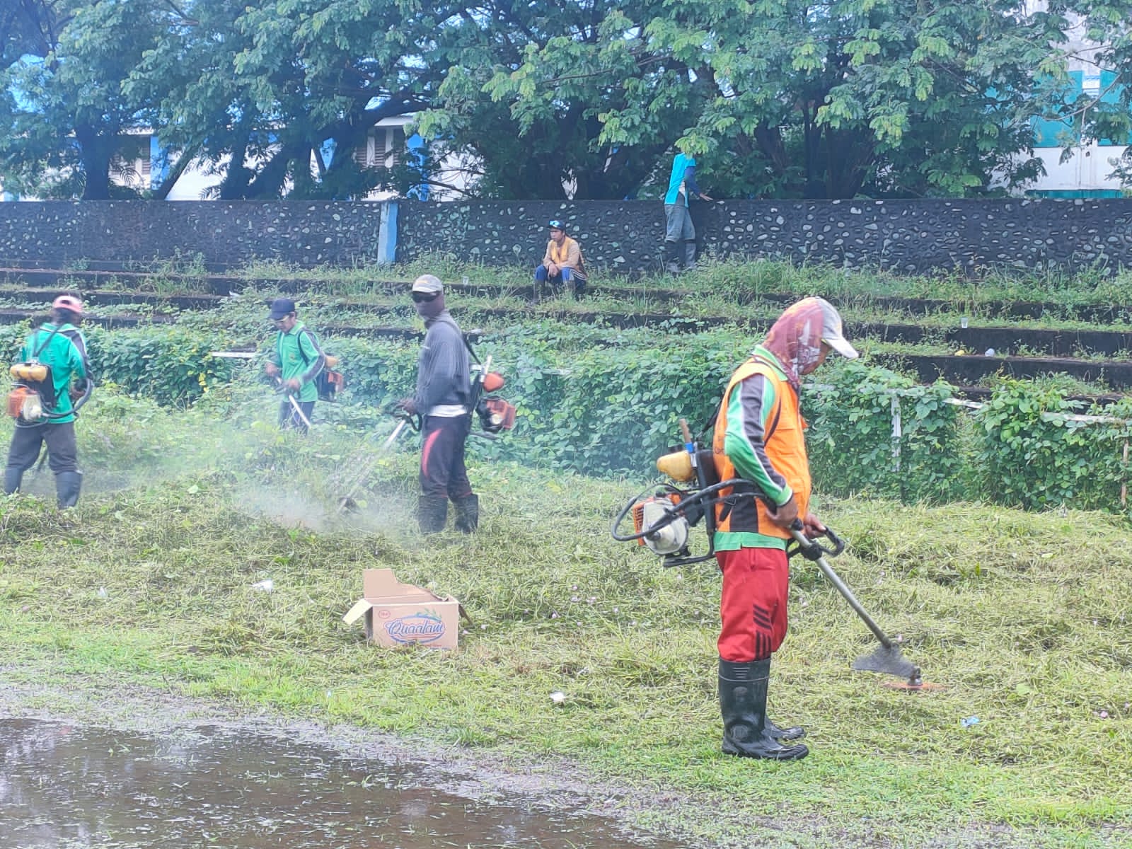 Stadion La Galigo Dipenuhi Belukar, Dispora Surati DLH dan Kebersihan Kota Palopo, Ini Hasilnya