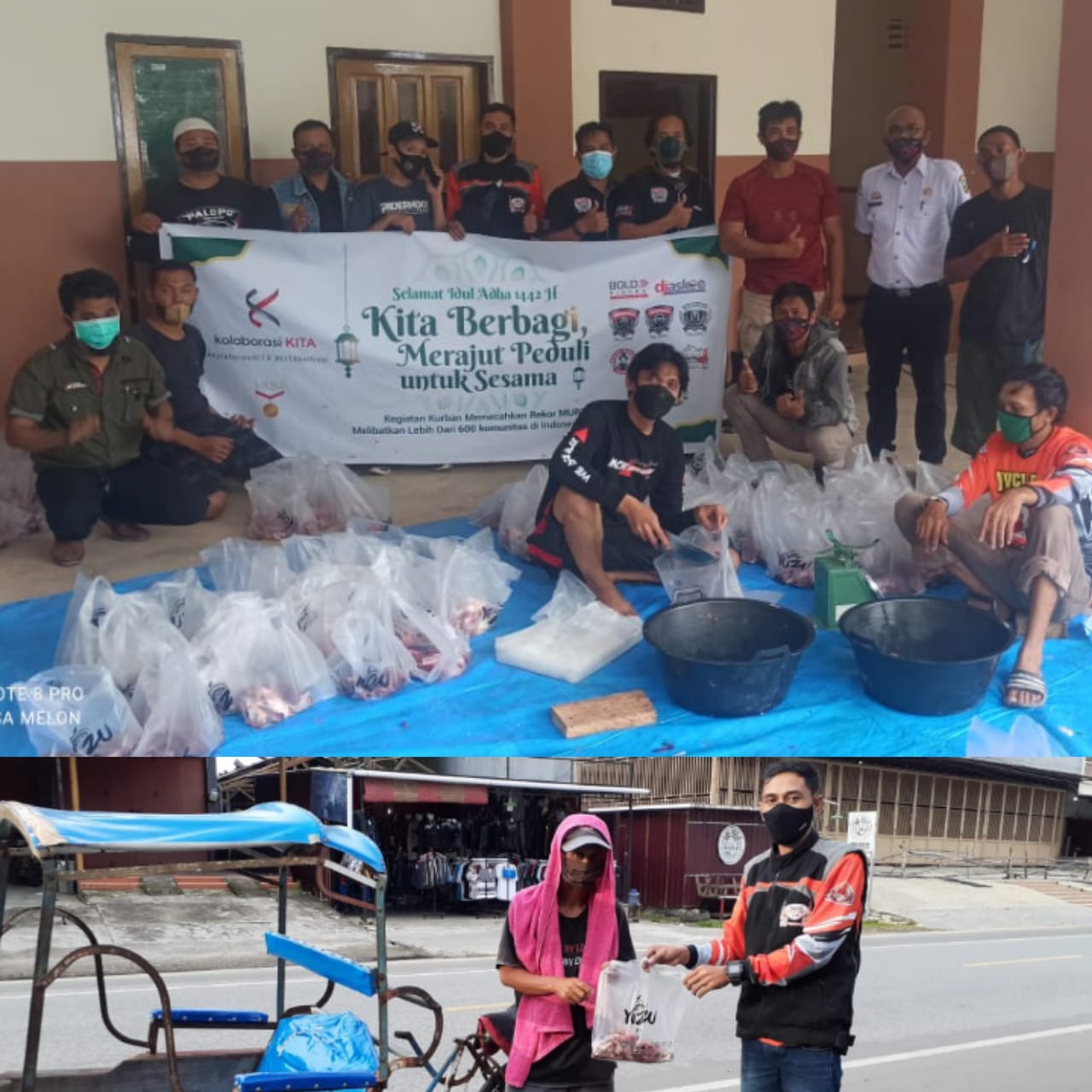 Kolaborasi 9 Komunitas Palopo Berbagi Kurban di Masa Pandemi