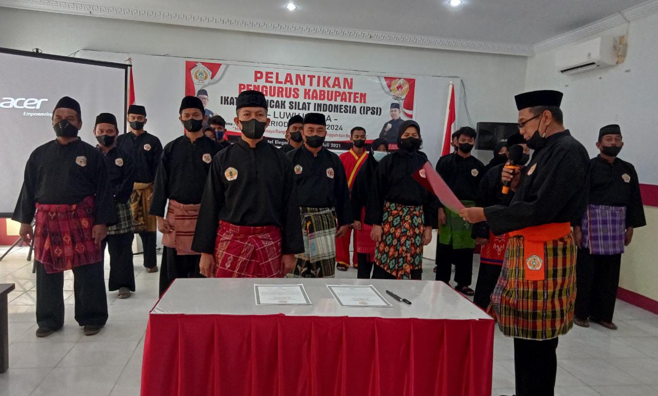 Pengurus IPSI Luwu Utara Resmi Dilantik, Muhammad Agus Wakafkan Diri agar Pencak Silat Berjaya