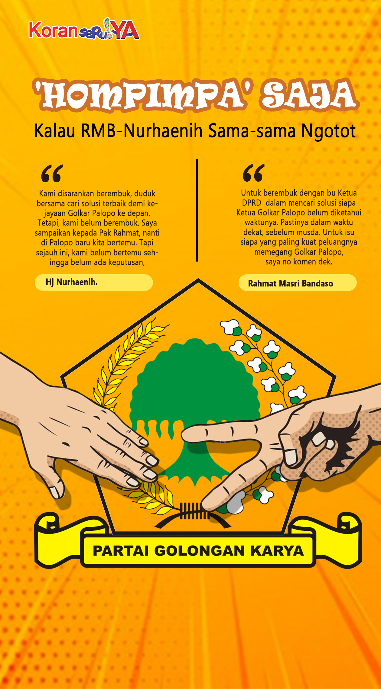 INFOGRAFIS : Politik ‘Hompimpa’ Solusi Tentukan Ketua Golkar Palopo