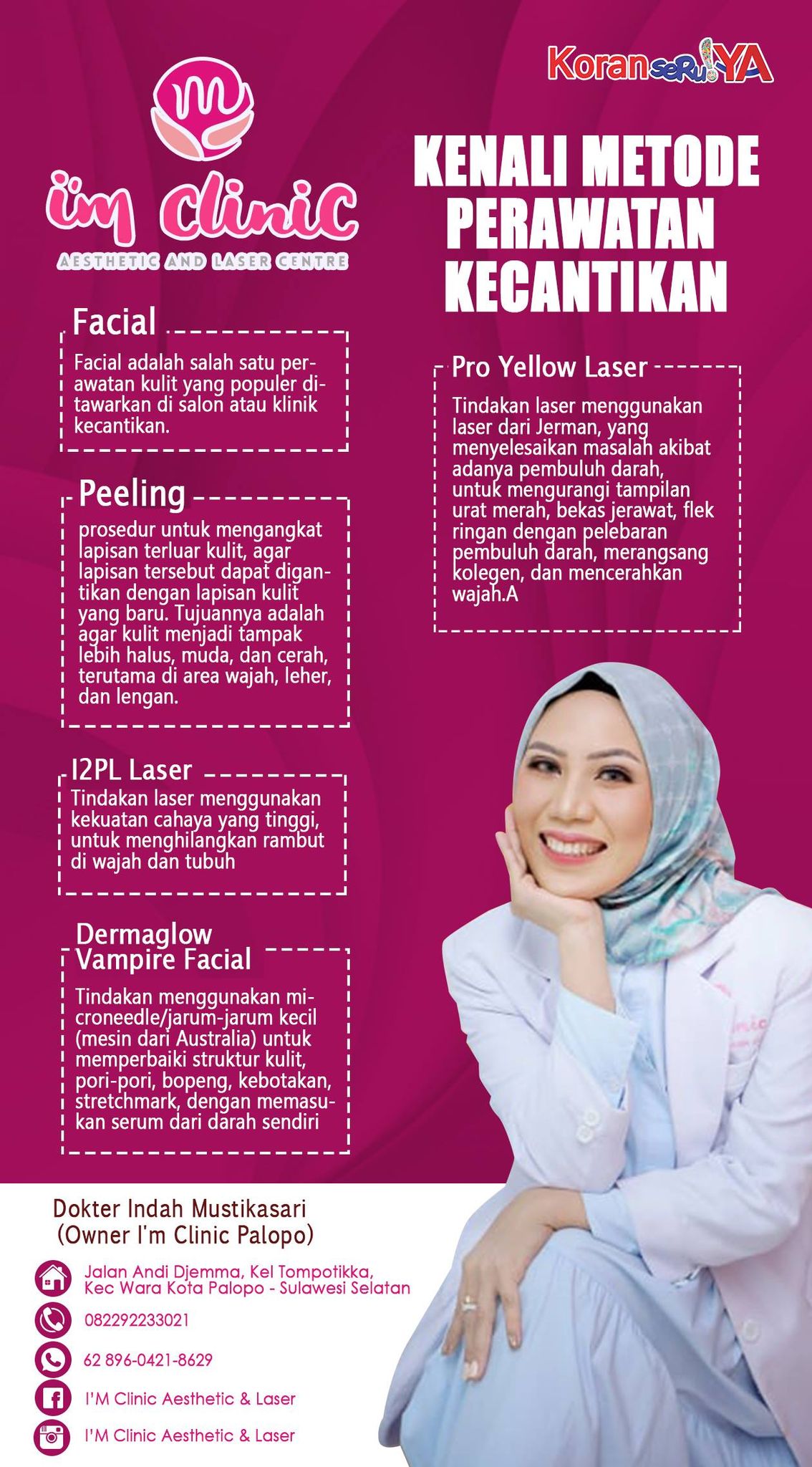 INFOGRAFIS: Mau Tampil Cantik dan Miliki Kulit Putih Sehat? Dokter Indah Mustikasari Beri Solusinya