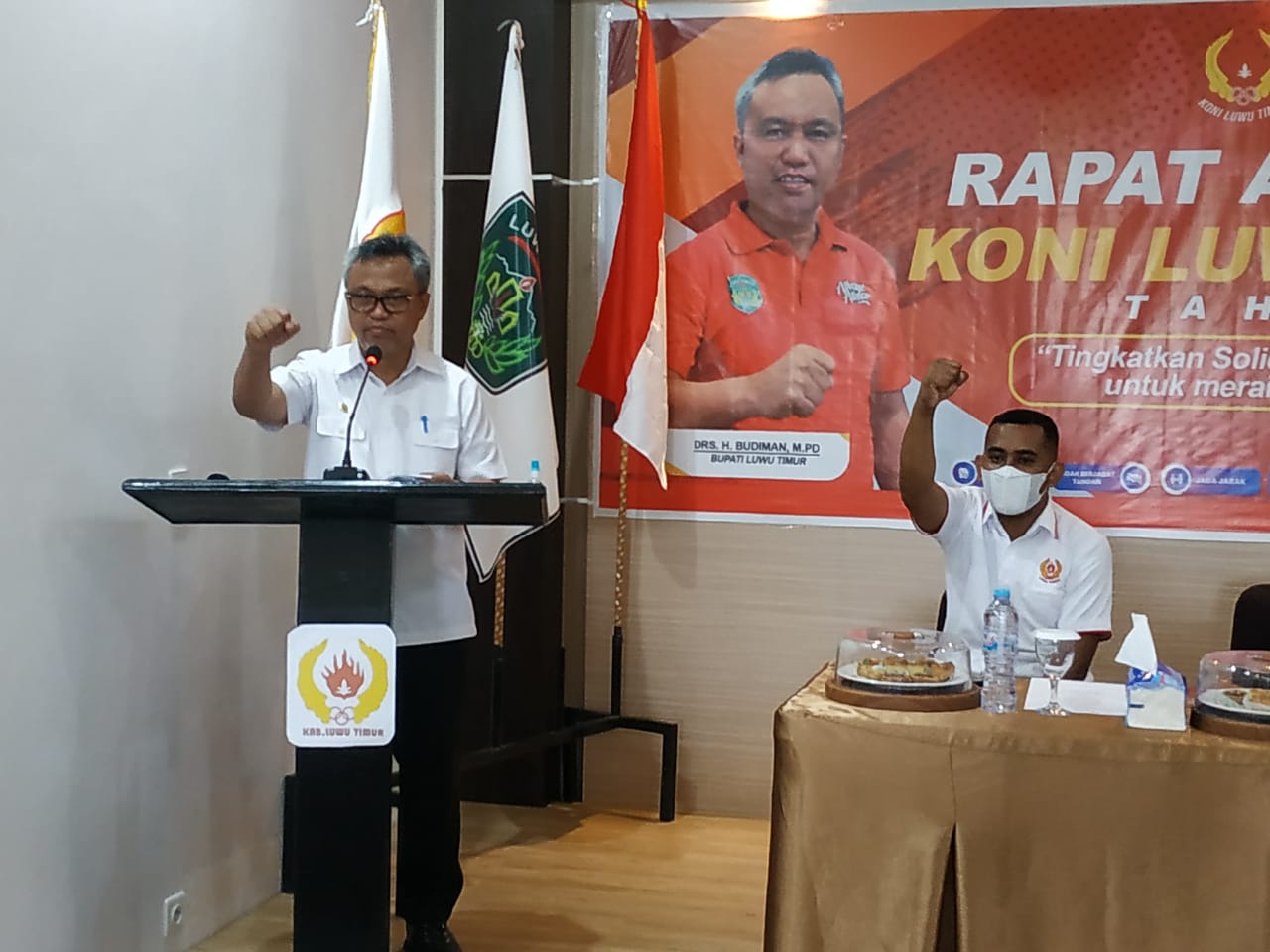 Koni Lutim Gelar Rapat Anggota, Bupati : Persiapan Jangan Tiba Masa Tiba Akal