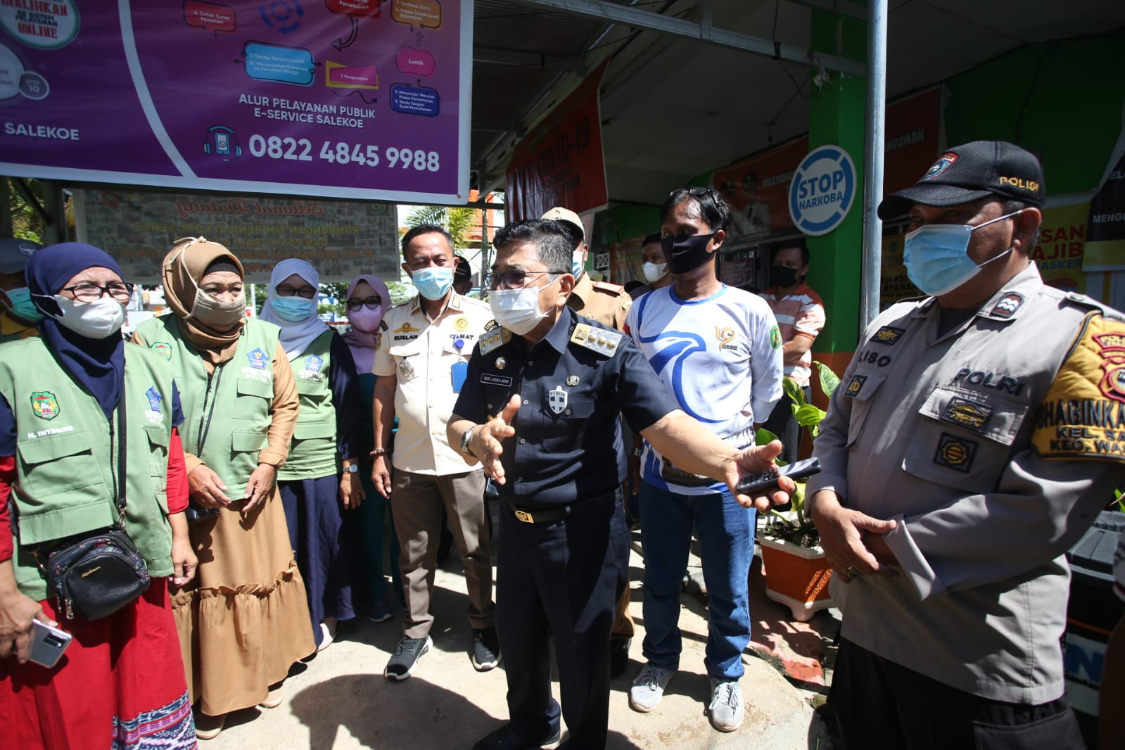 Target 90 Persen Masyarakat Divaksin, Walikota Palopo Pantau Vaksinasi