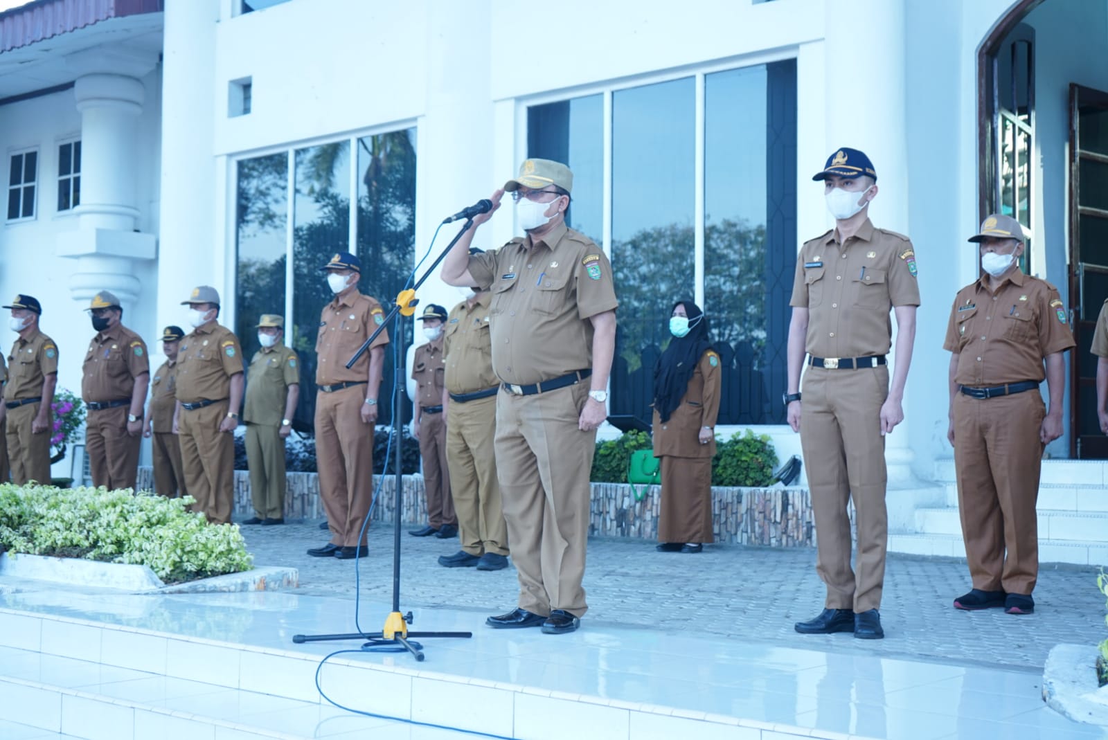 Sekda Kabupaten Asahan Pimpin Apel Gabungan ASN, Ini Pesannya ?