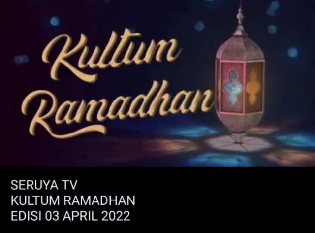Jelang Berbuka Puasa, SERUYA TV Siarkan Live ‘KULTUM RAMADHAN”