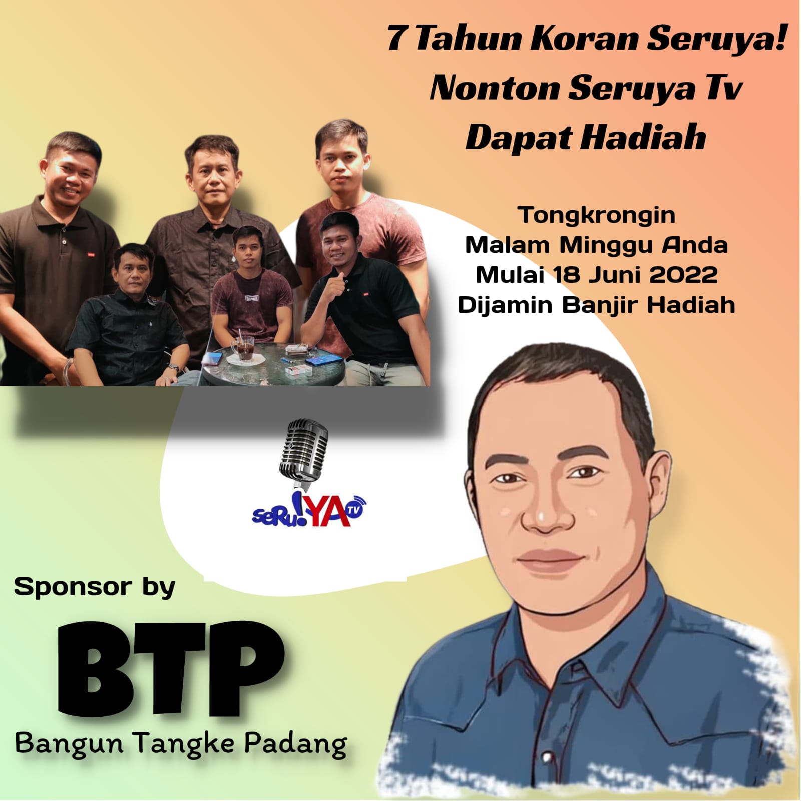 Kerjasama dengan BTP, Yukk Ikuti Kuis Berhadiah SeruYA TV, Ini Caranya …