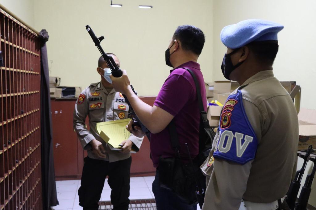 Polda Sulsel Periksa Gudang dan Kelengkapan Senjata Api Polres Palopo