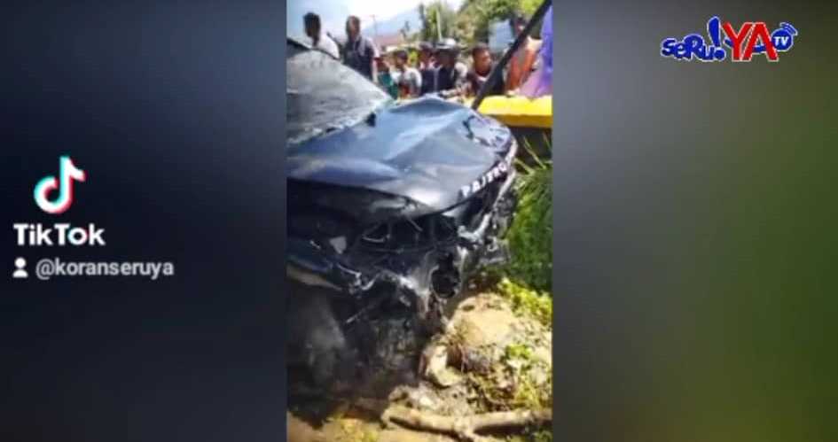 SERUYA TV: Pajero Milik Bidan Asal Luwu Timur Terjun Masuk Sungai, Korban dan Puterinya Selamat
