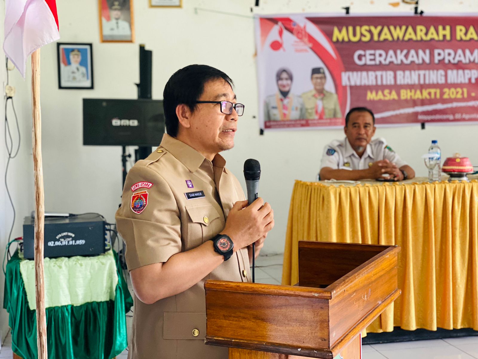 Buka Musyawarah Pramuka Ranting Mappadeceng Luwu Utara, Suaib Mansur : Harus Jadi Learning Organization