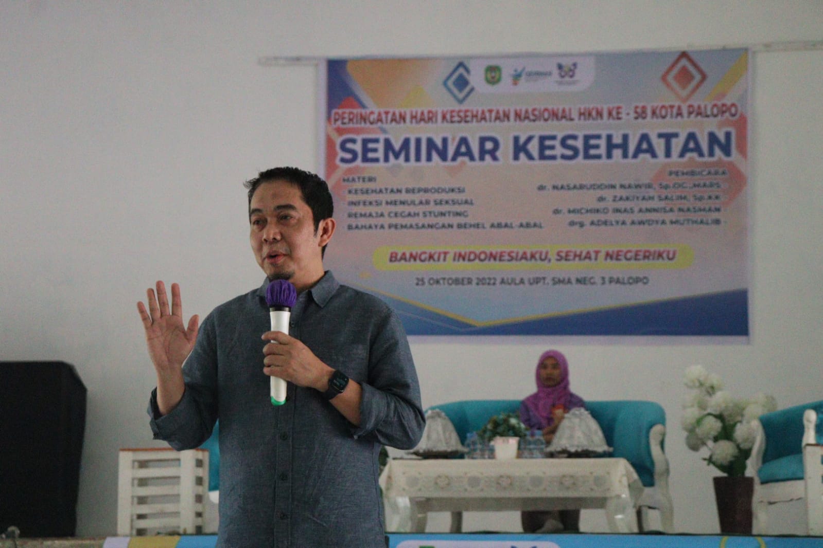 Jadi Narasumber Seminar Kesehatan di SMAN 3 Palopo, dr Nasar Ingatkan Siswa Kesehatan Reproduksi Remaja