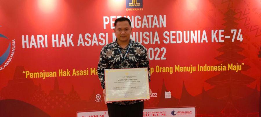 Selamat, Luwu Utara Raih Penghargaan Kemenkumham RI