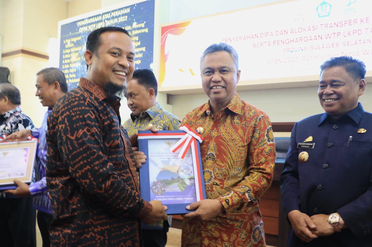 5 Kali Berturut-turut Luwu Timur Raih WTP, Bupati Budiman Terima Penghargaan