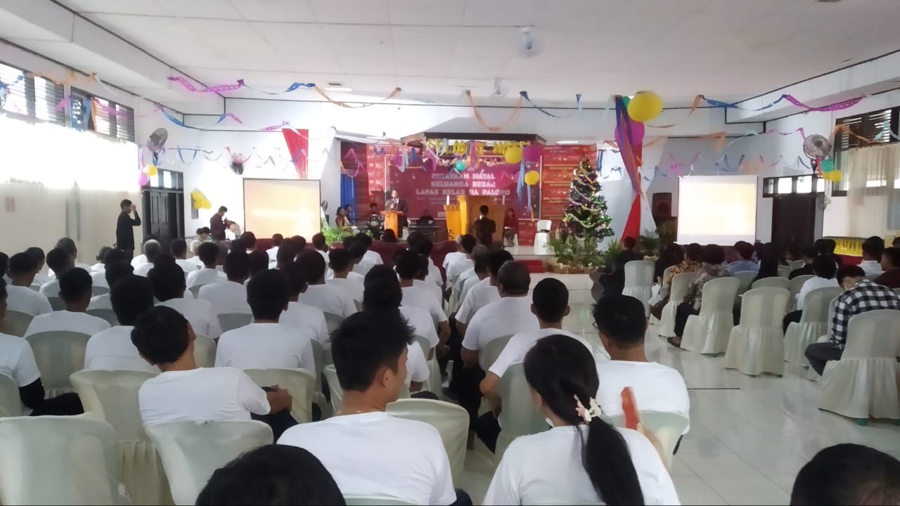 Penuh Khidmat, 94 Napi Lapas Palopo Ikuti Natal Bersama