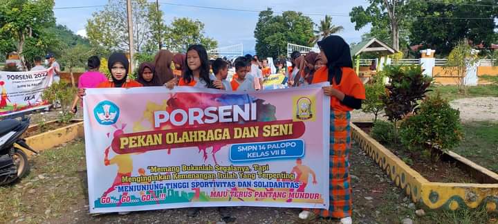 Bangun Jiwa Sportifitas Siswa, SMPN 14 Palopo Gelar Porseni
