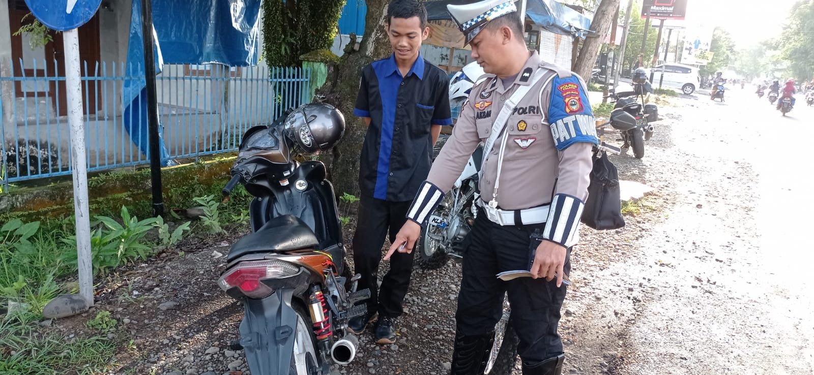 Gunakan Knalpot Brong, Polisi Tilang Lima Pengendara di Palopo