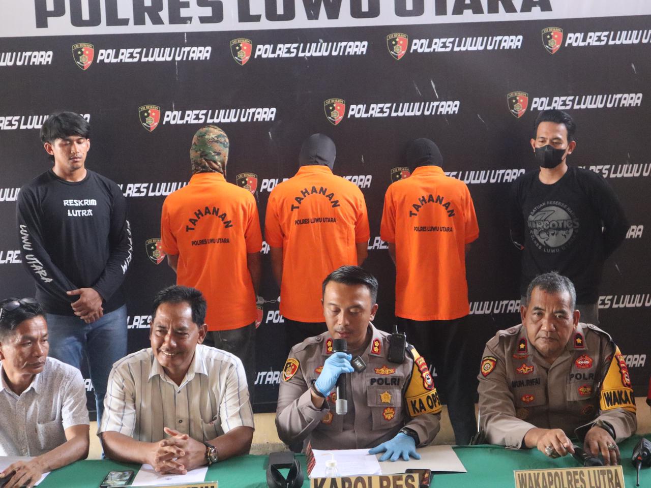 Konsumsi Narkoba, Tiga Warga Luwu Utara Diamankan, Satu DPO