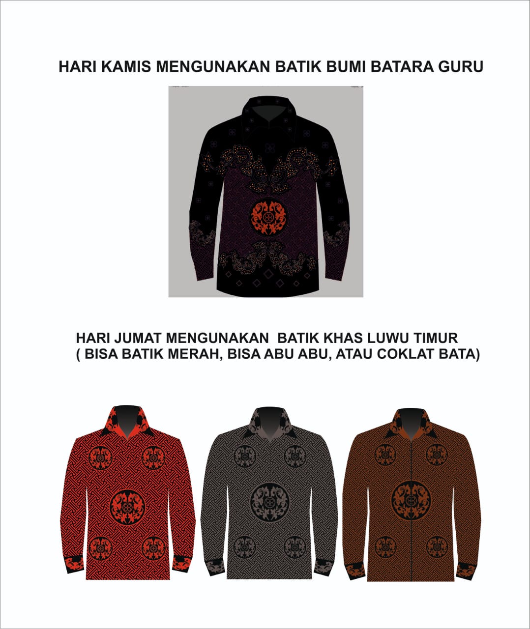 Kamis-Jumat, ASN Luwu Timur Wajib Pakai Batik