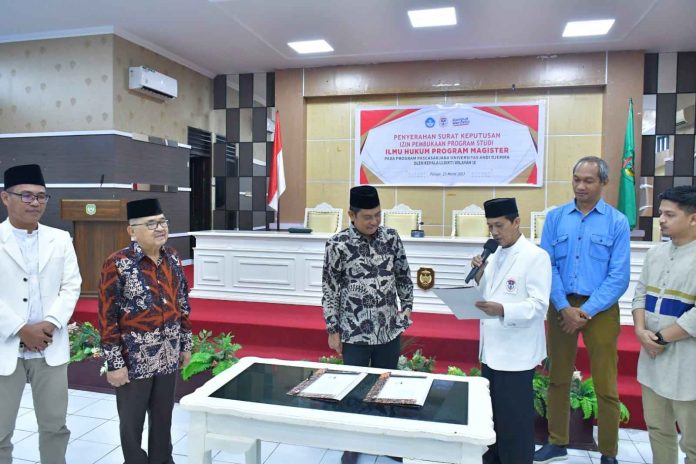 Terima SK Kemendikbudristek, Unanda Palopo Resmi Buka Program Magister Ilmu Hukum