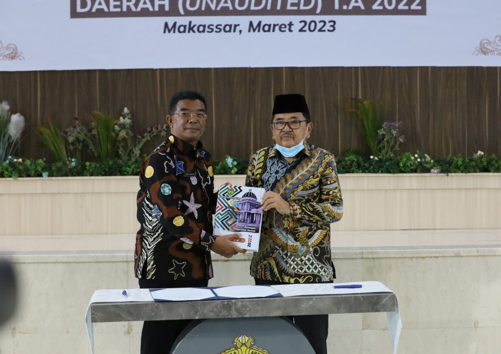 Walikota Palopo Serahkan LKPD Tahun 2022 ke BPK Sulsel