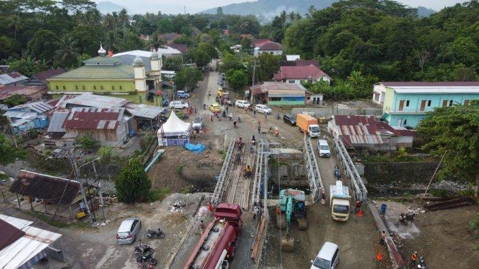 Jembatan Sementara Rampoang 2 Jalur, Kemacetan Terurai, Abang Fauzi Apresiasi Balai Jalan Nasional