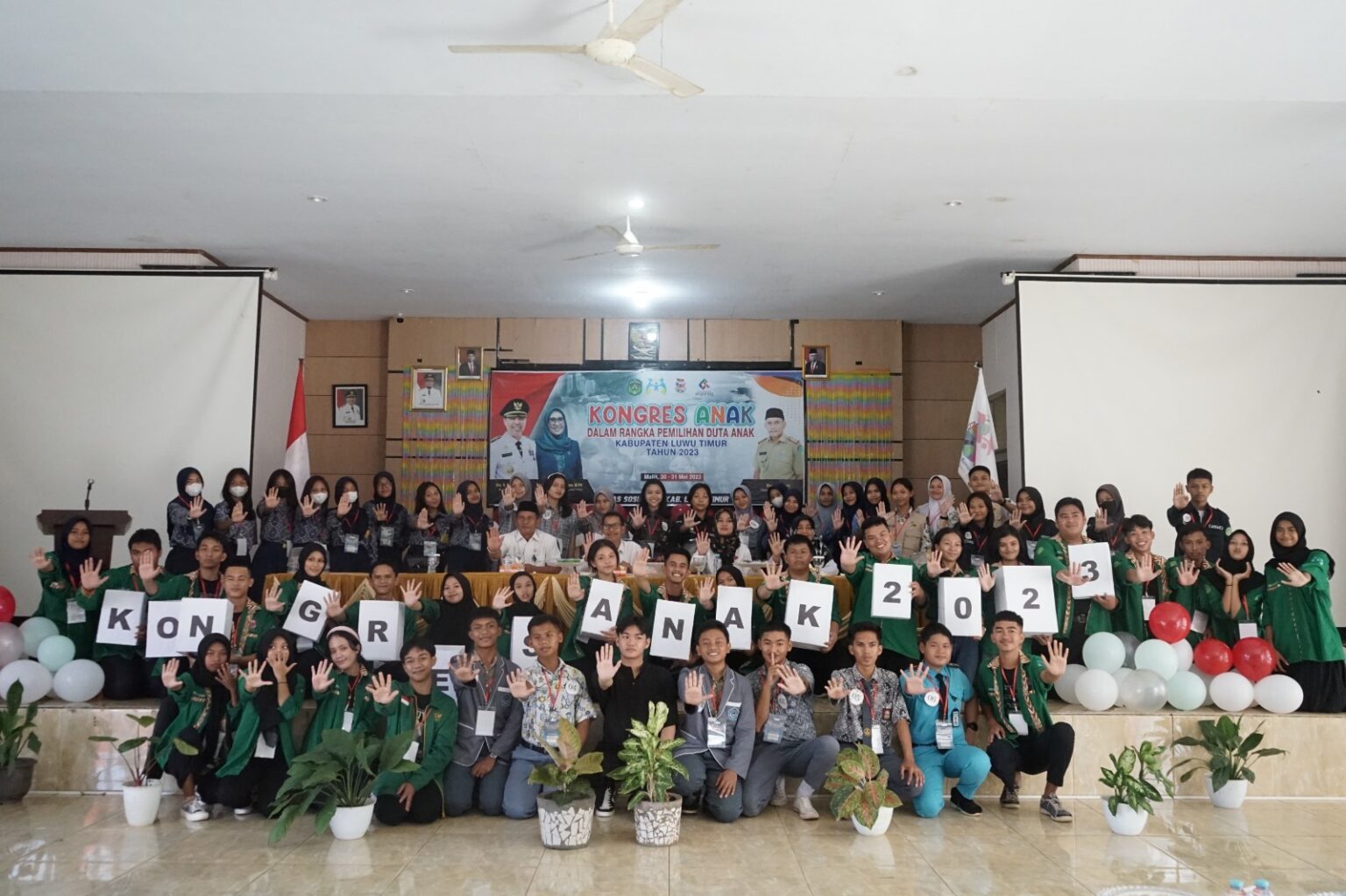 Kongres Anak Tahun 2023 di Lutim Dibuka : Hindari Narkoba