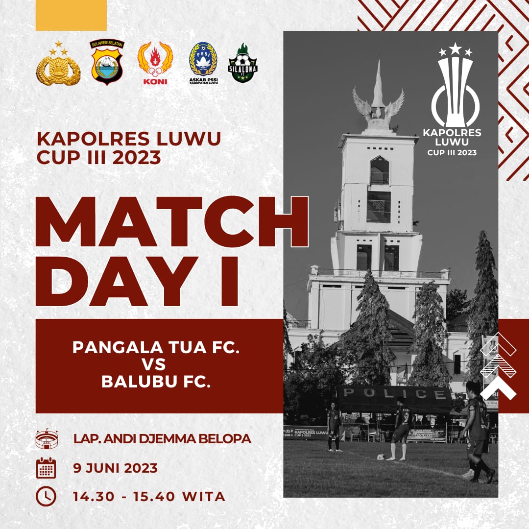 Sore Ini, Jawara Kapolres Luwu Cup I Tantang Panggala Tua Fc