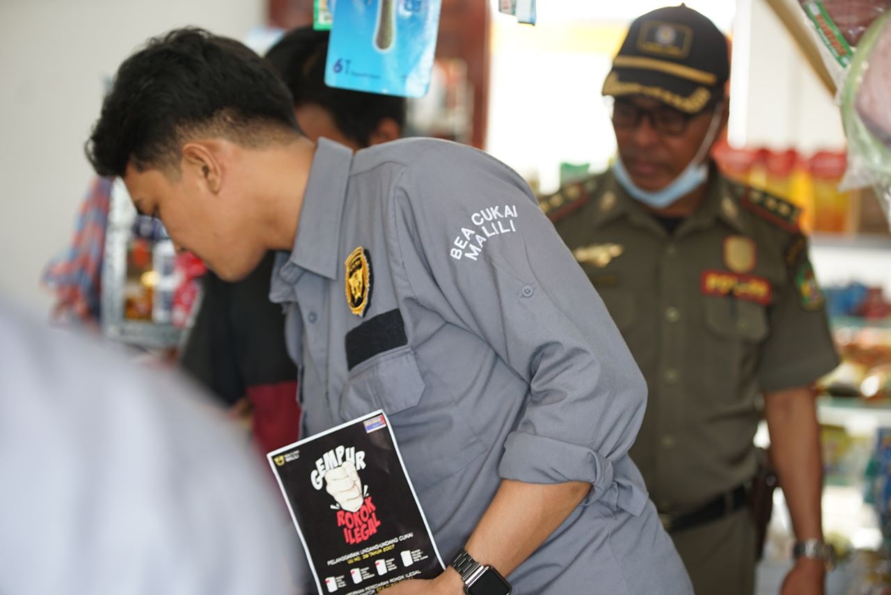 Bea Cukai dan Pemkot Palopo Gelar Operasi Rokok Ilegal