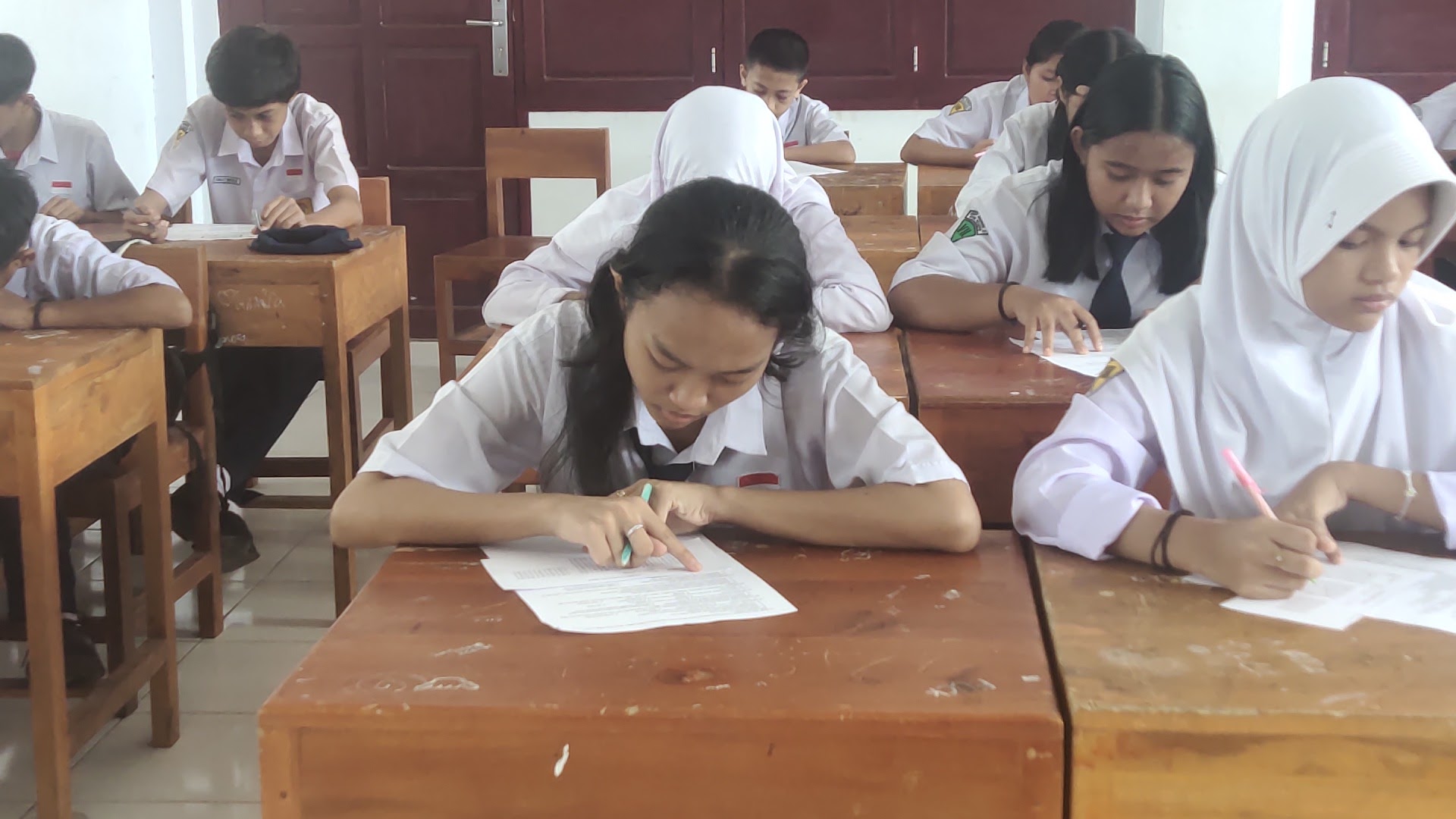Dipersiapkan Secara Matang, Ujian Akhir Semester SMP Negeri 2 Palopo Berjalan Lancar