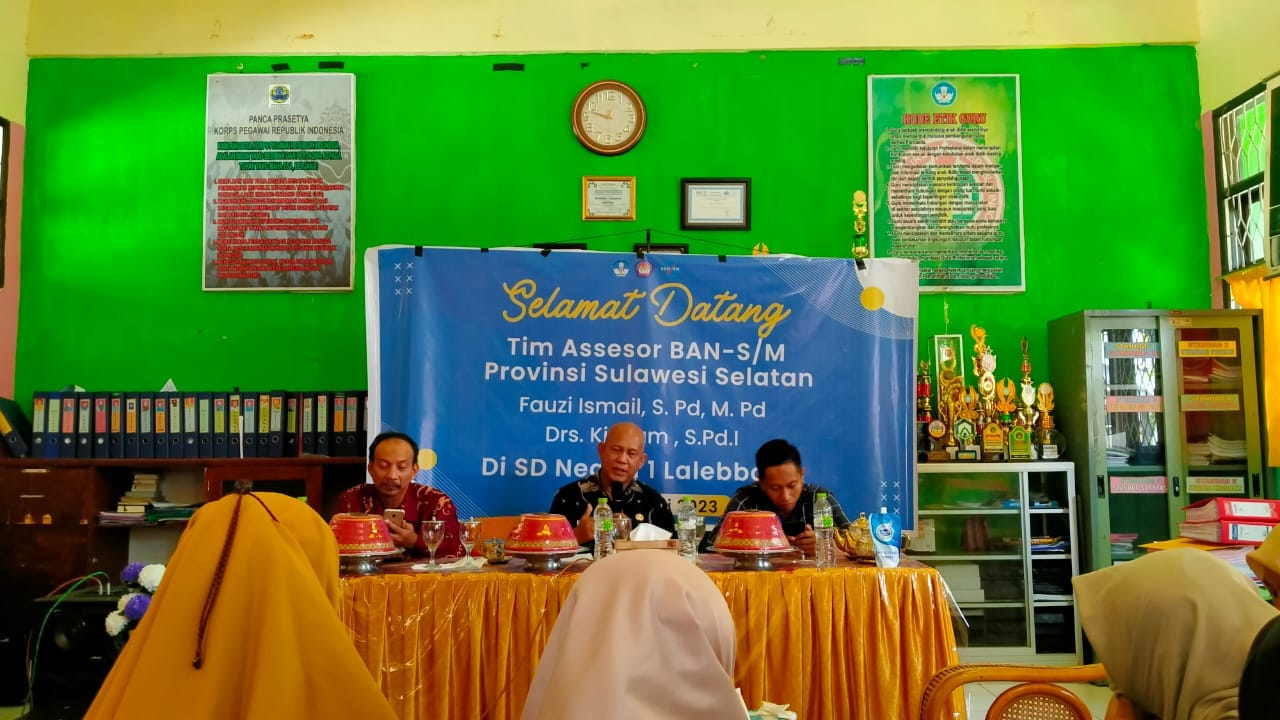 SDN 1 Lalebbata Terima Kunjungan Tim Akreditasi BAN S/M