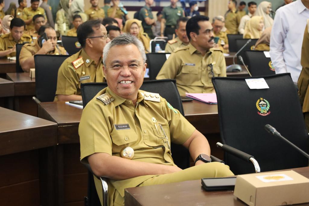 Bupati Budiman Ikuti Rakornas Tim Pengendali Inflasi Daerah di Makassar