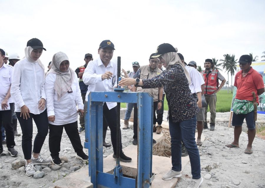 3.000 Hektare Sawah Mulai Dialiri Jaringan Irigasi Bendung Baliase