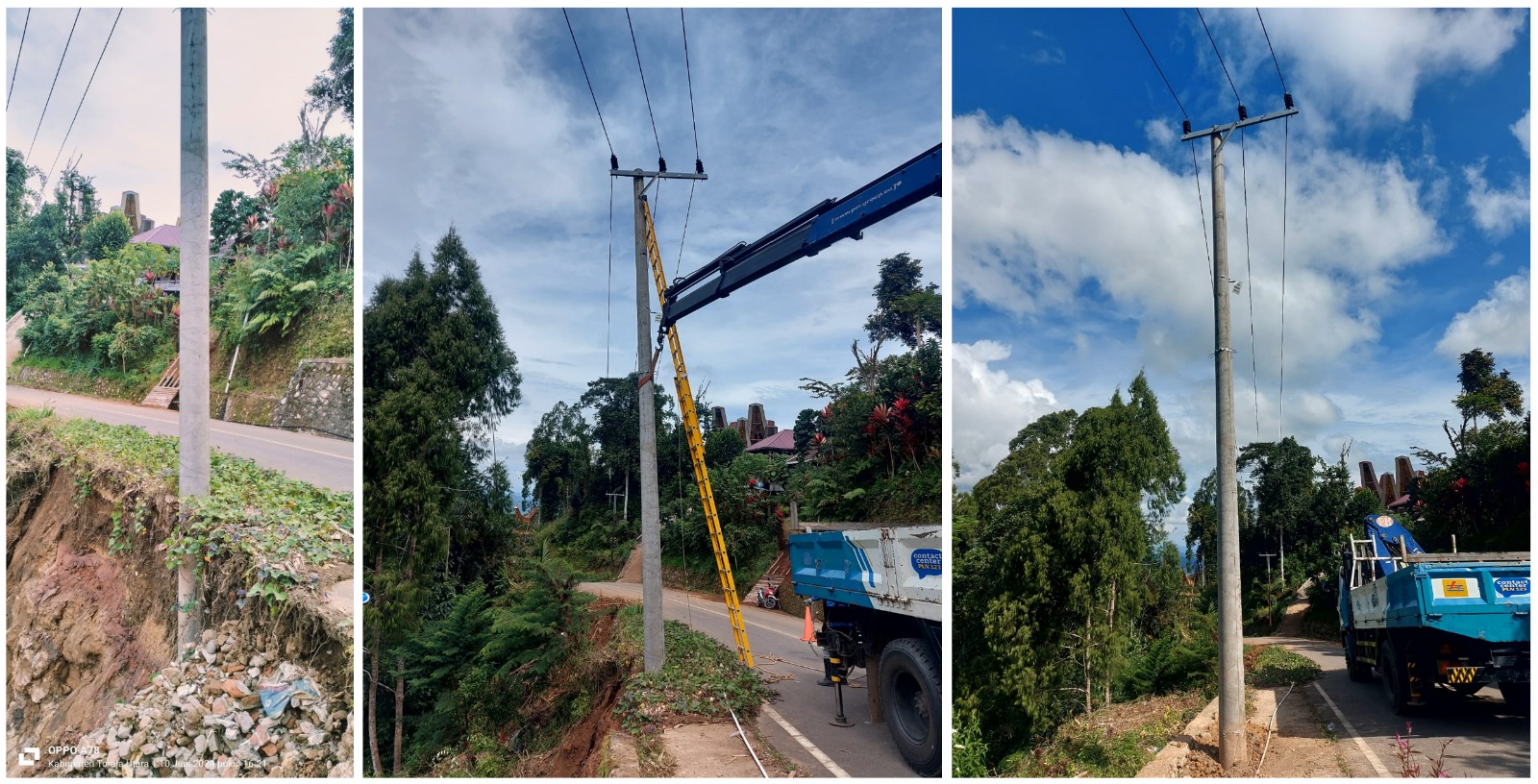 PLN Gerak Cepat Tanggapi Laporan Warga Gangguan Jaringan Listrik Akibat Longsor